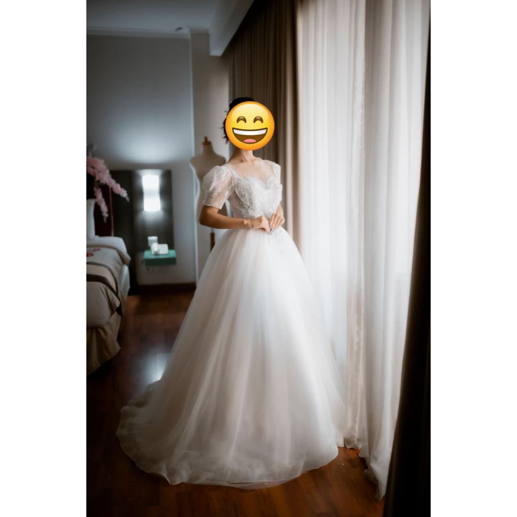 PRELOVED -Gaun pengantin - gaun wedding - gaun Payet - gaun pesta