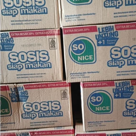 Sosis SoNice 1 Dus ISI 6 Tolpes
