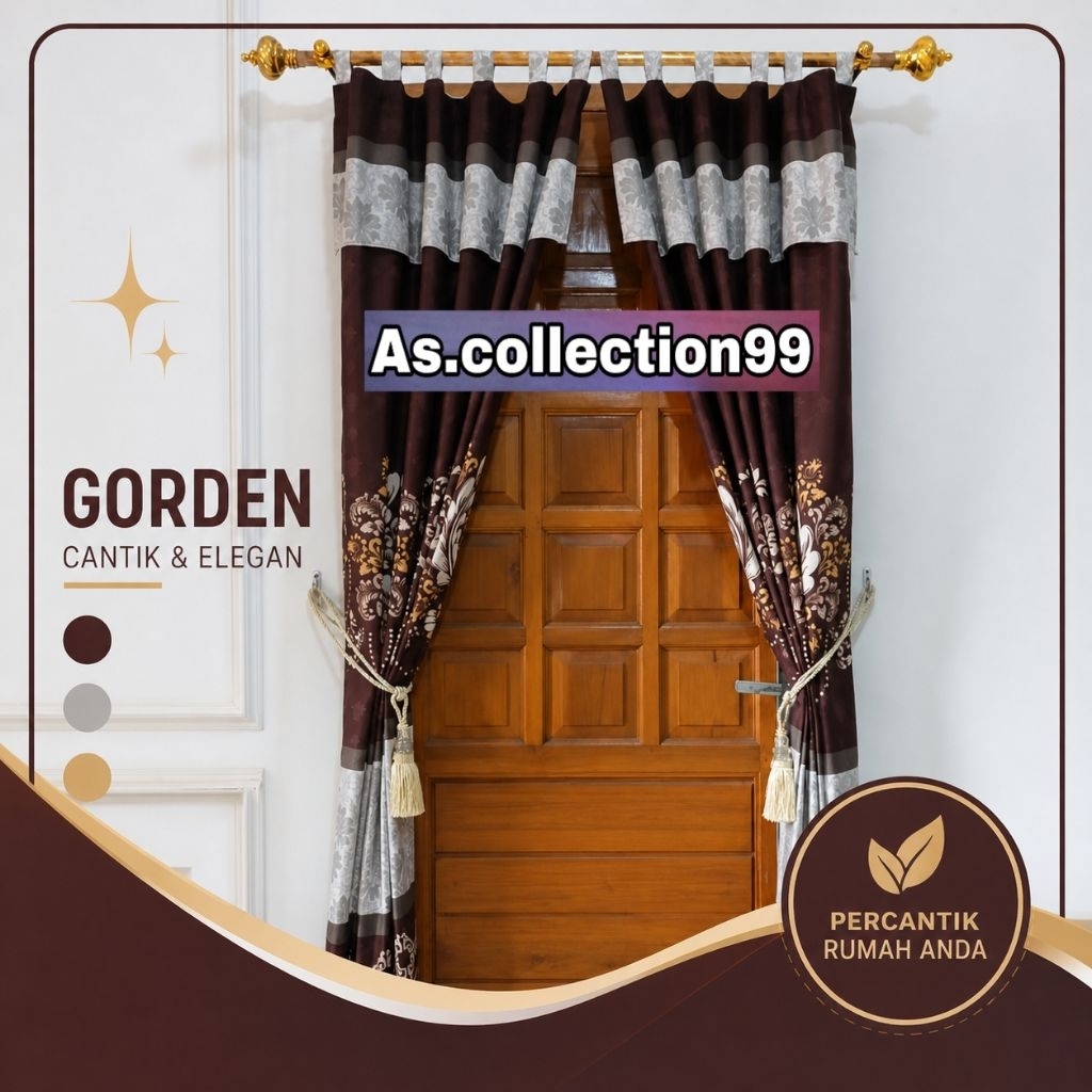 Gorden Pintu Tali Minimalis Gorden Jendela Cantik Siap Pakai