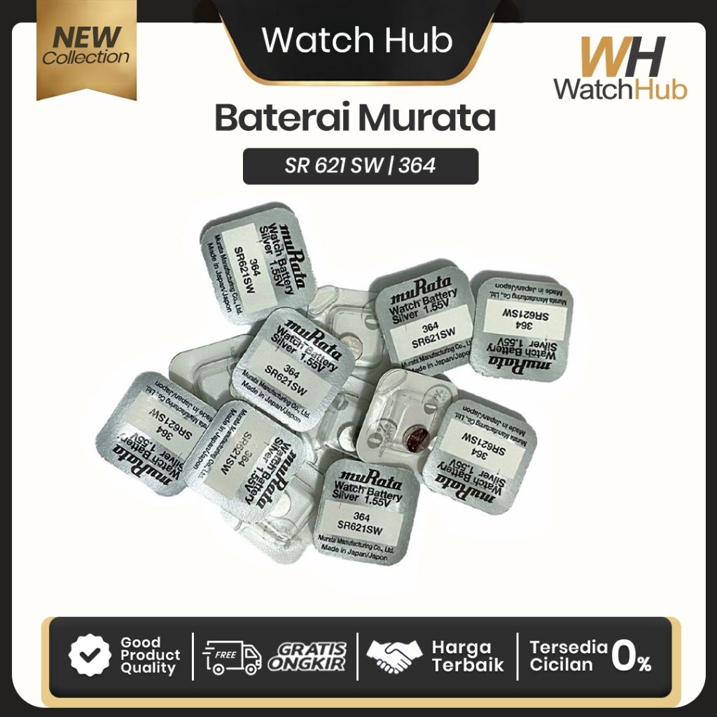Baterai Batre Battery MURATA 364 SR621SW Original Jam Tangan SR621SW SR 621 621SW