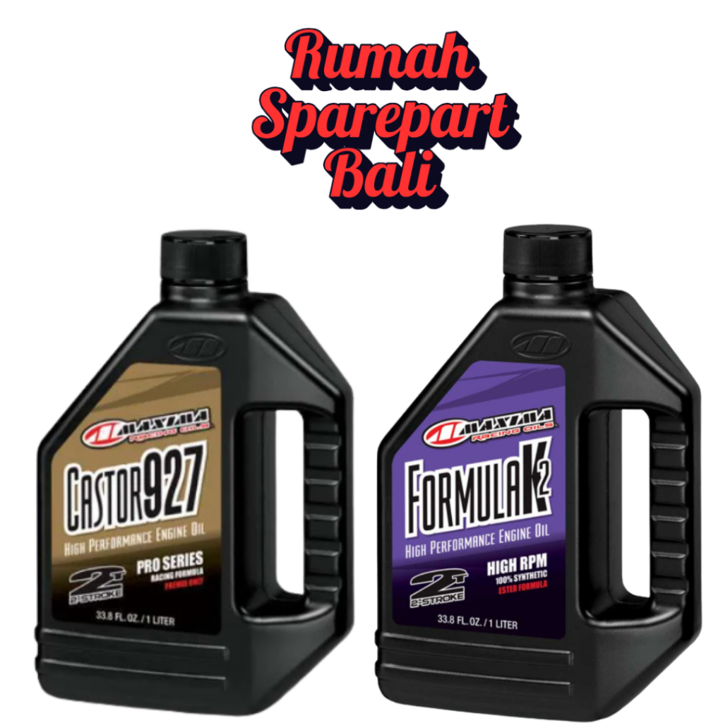 OLI SAMPING 2T 2TAK MAXIMA CASTOR 927 DAN FORMULA K2 - OLI MAXIMA 1 LITER