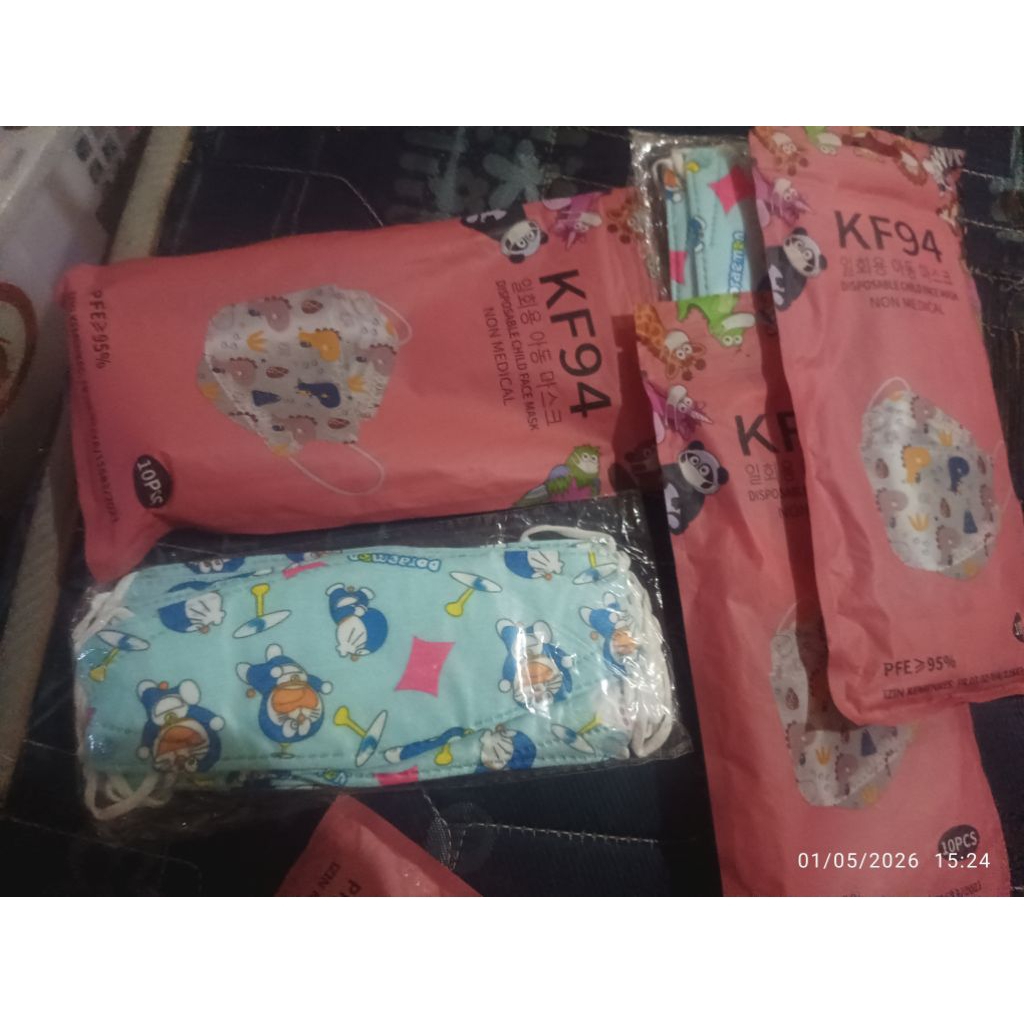 Masker Anak KF94,Duckbil anak isi 10, Masker anak biasa isi 50