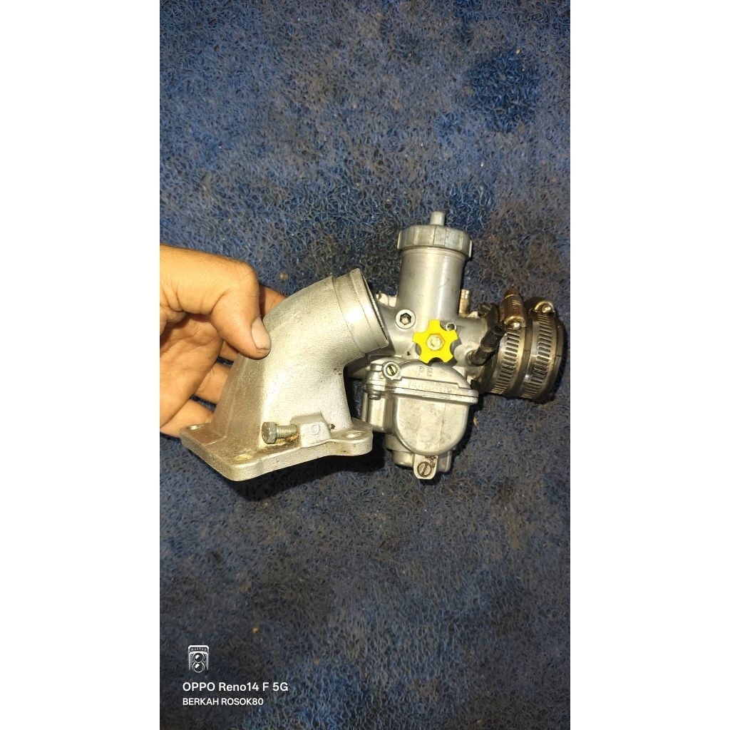 manipol manifol dudukan karburator karburator model kodok set karburator PE 28(siap pakai)cocok untu