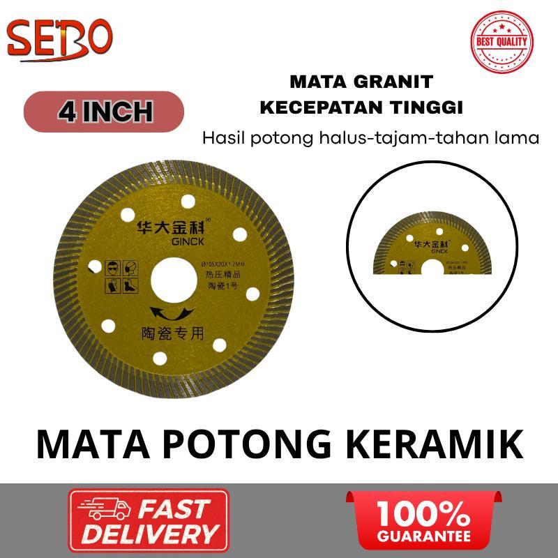 Mata Gerinda Tipis Potong 4inch Mata Potong Keramik Dry Wet Tajam Aman Kuat