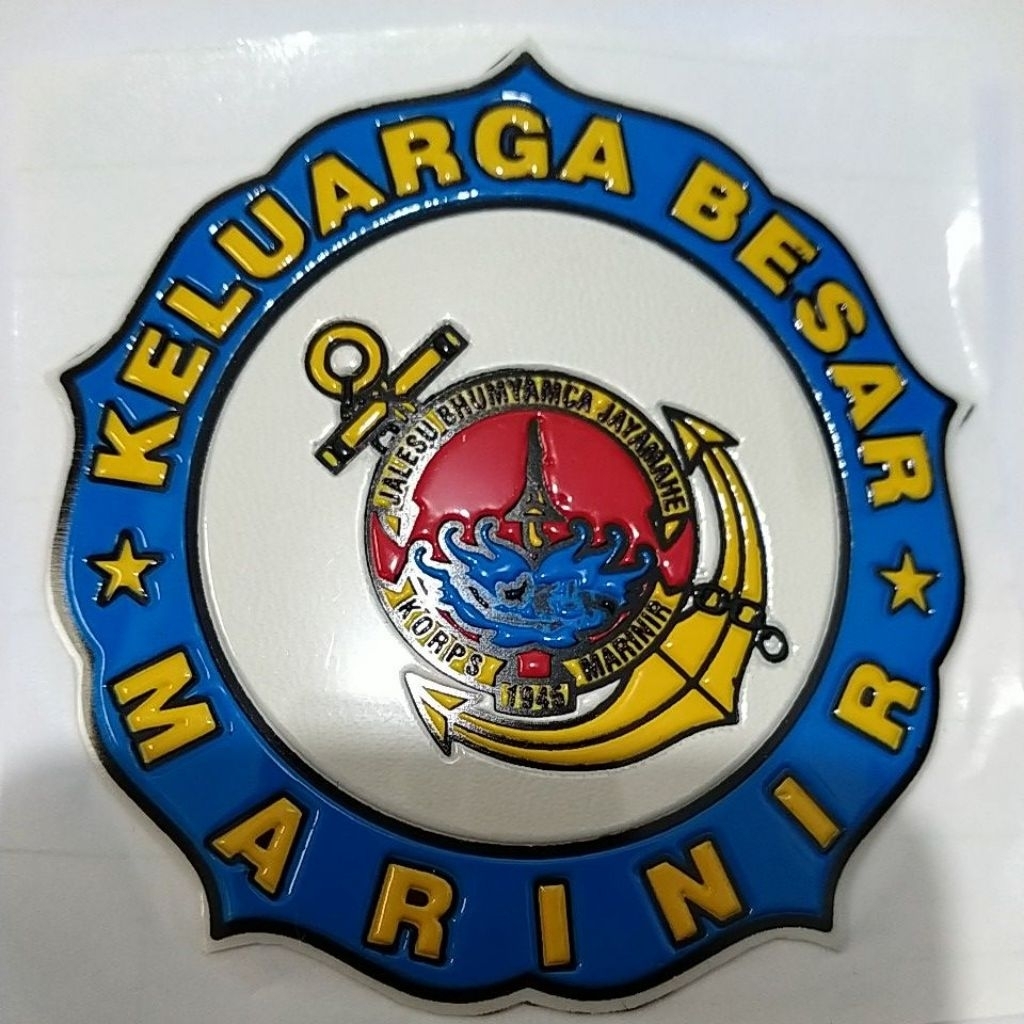 Stiker Marinir Sticker TNI AD kopassus Raider Infanteri embos Timbul Distro noer890