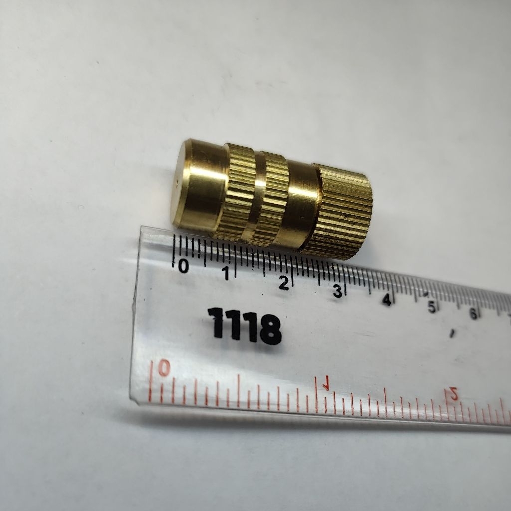 PB16/MX16/GS16/MM138/TB16 Nozzle 1 Sprayer Lubang Flat Kuningan Premium Drat 10mm