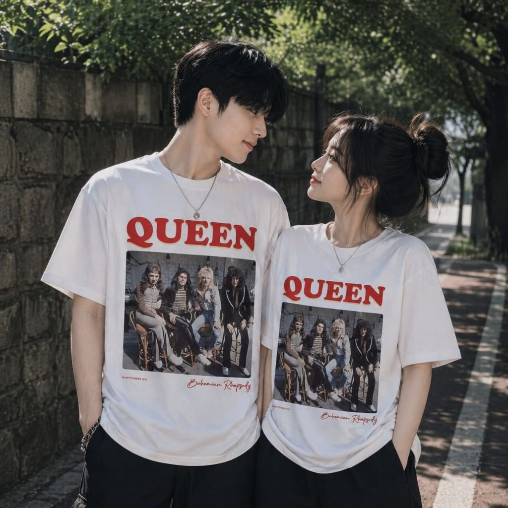 Kaos Queen Bohemian Rhapsody Vintage 1970 / Queen Band T-Shirt / Baju Band Queen
