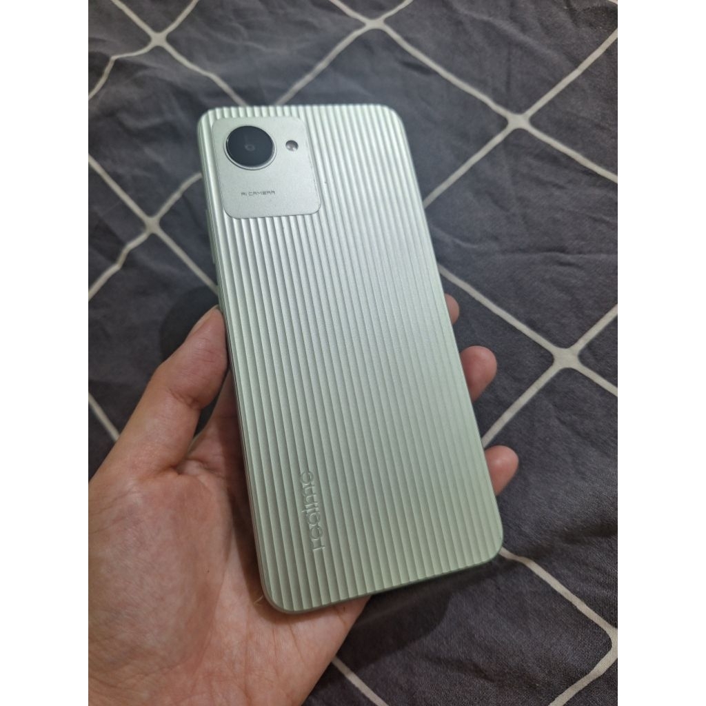 Preloved HP Realme C30 2/32 Green / handphone second