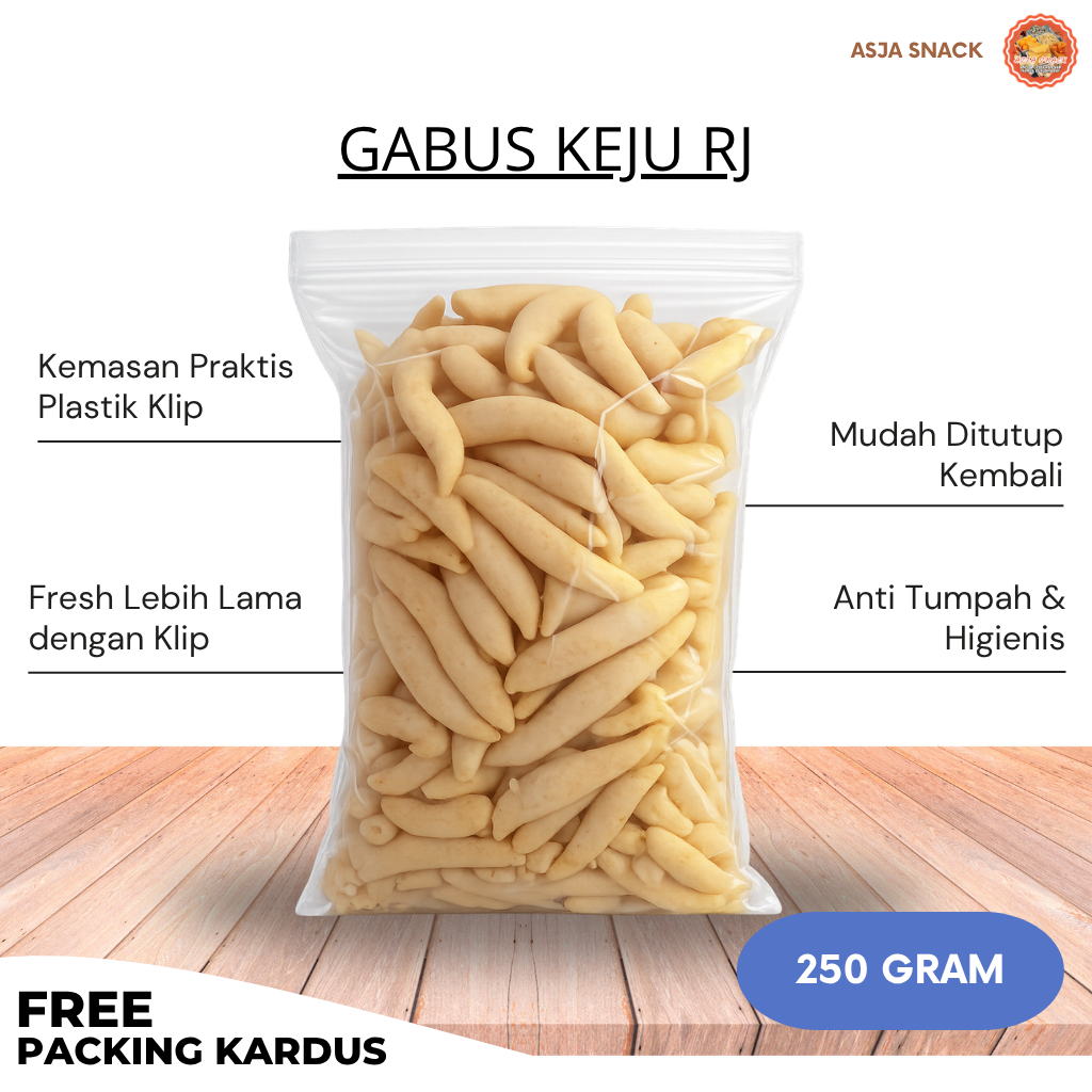 Gabus Keju RJ 250 Gram Renyah Gurih | Snack Keju Crispy 250 Gram Enak & Murah | Cemilan Kekinian