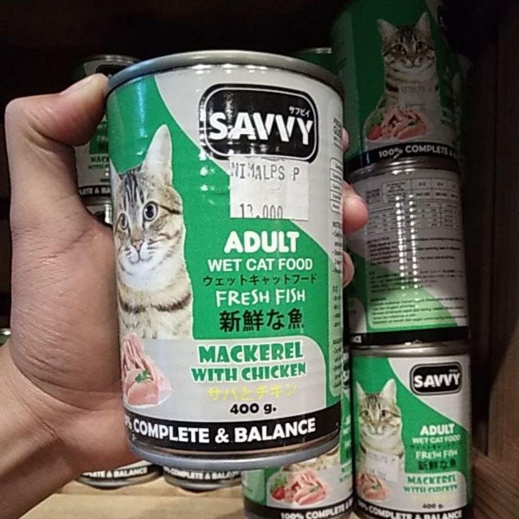 SAVVY ADULT WET CAT FOOD MACKEREL WITH CHICKEN