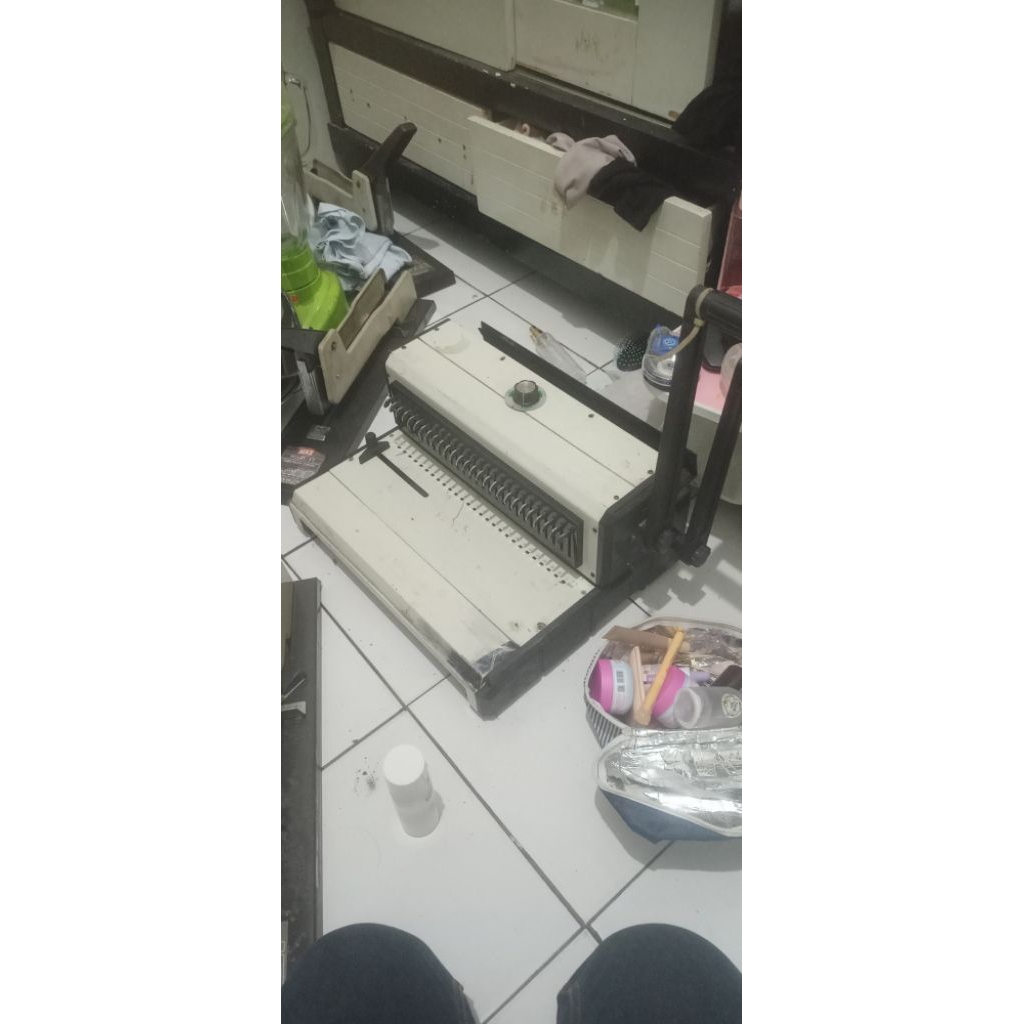MESIN JILID SPIRAL KAWAT LUBANG KOTAK BESAR F4