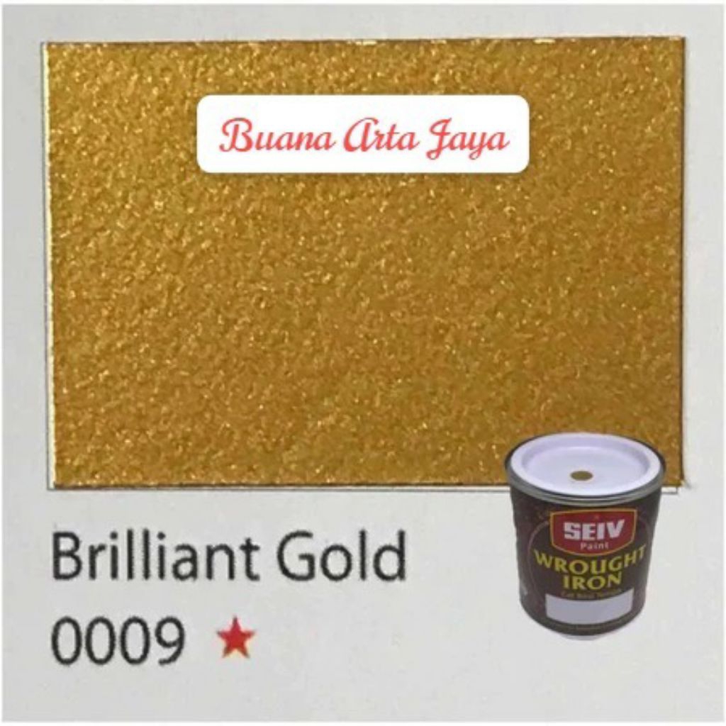 cat besi seiv wroguht iron berlian gold met