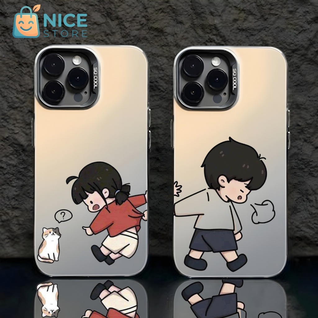 SOFTCASE COUPLE CUTE CASING IMD MACARON CUSTOM FOR ALL TYPE PREMIUM MATTE HARDCASE RK08