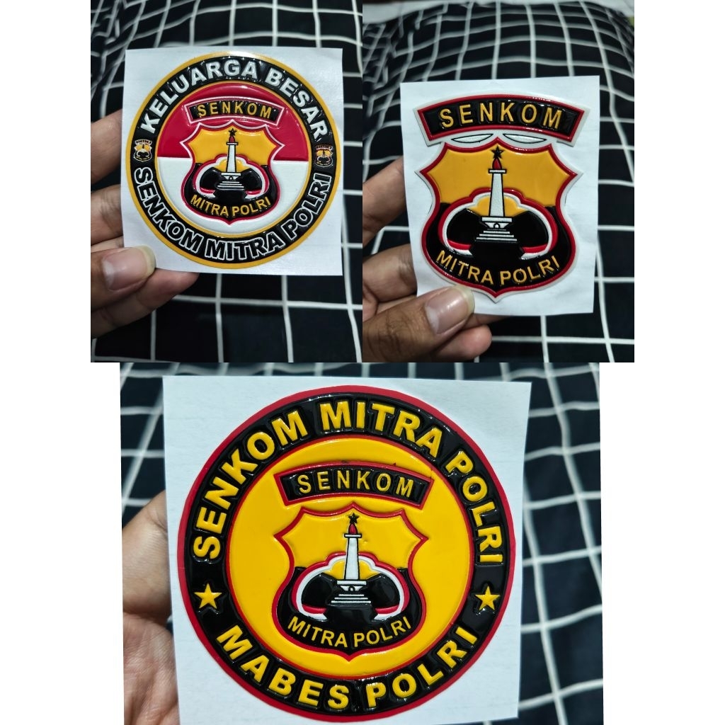 Stiker Timbul Senkom Mitra Polri