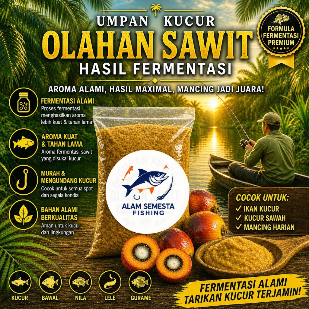 Umpan Kucur Sawit Hasil Permentasi Bikin Gacor 30 Gram