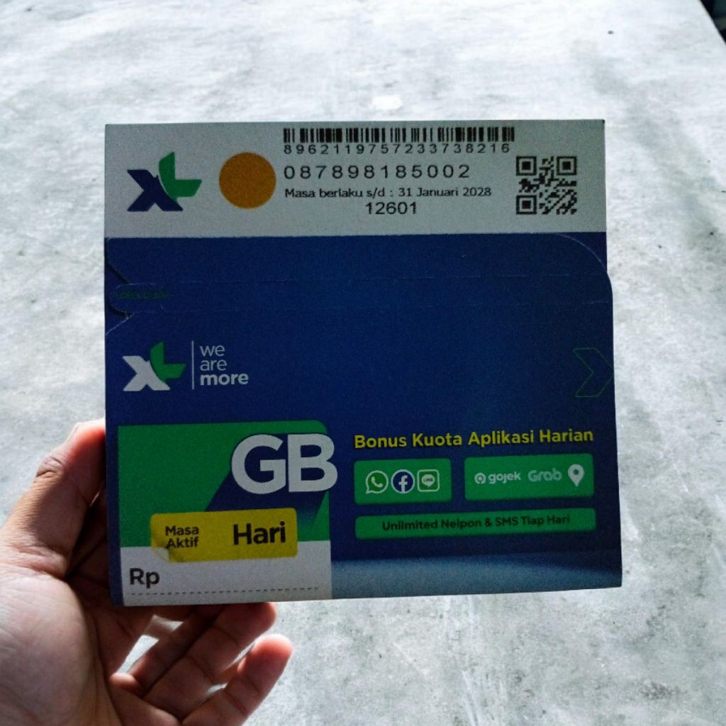nomor cantik XL 878 9 818 5002 isi kuota 3gb jaringan 5G