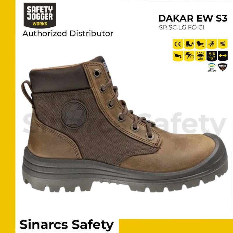 Jogger DAKAR Safety Sepatu Safety Jogger DAKAR EW S3 - Coklat