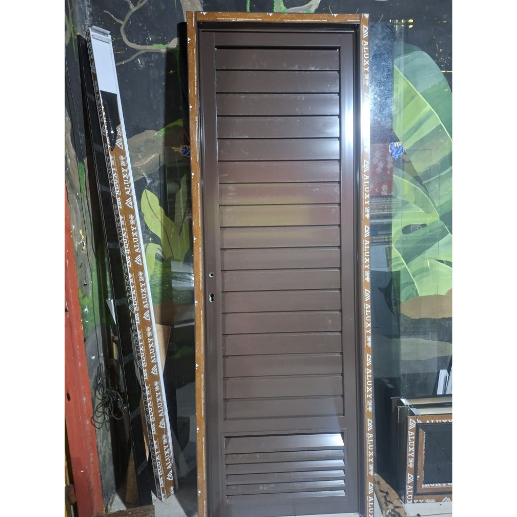 KUSEN+PINTU KAMAR MANDI ALMUNIUM UKURAN 200×70 SUDAH KOMPLIT BAGUS DAN MEWAH GRATIS BUBBLE WRAP + PA