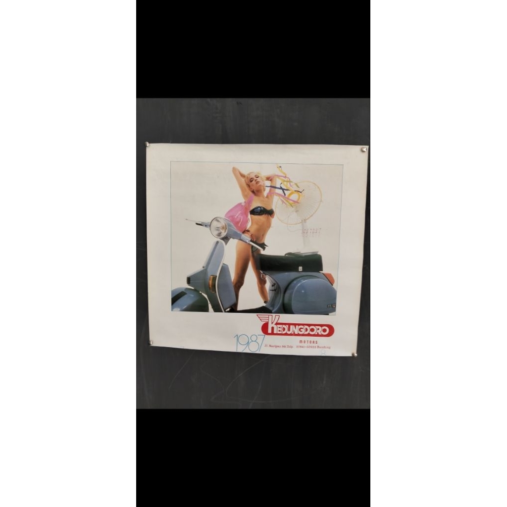 poster vespa ex dealer nos