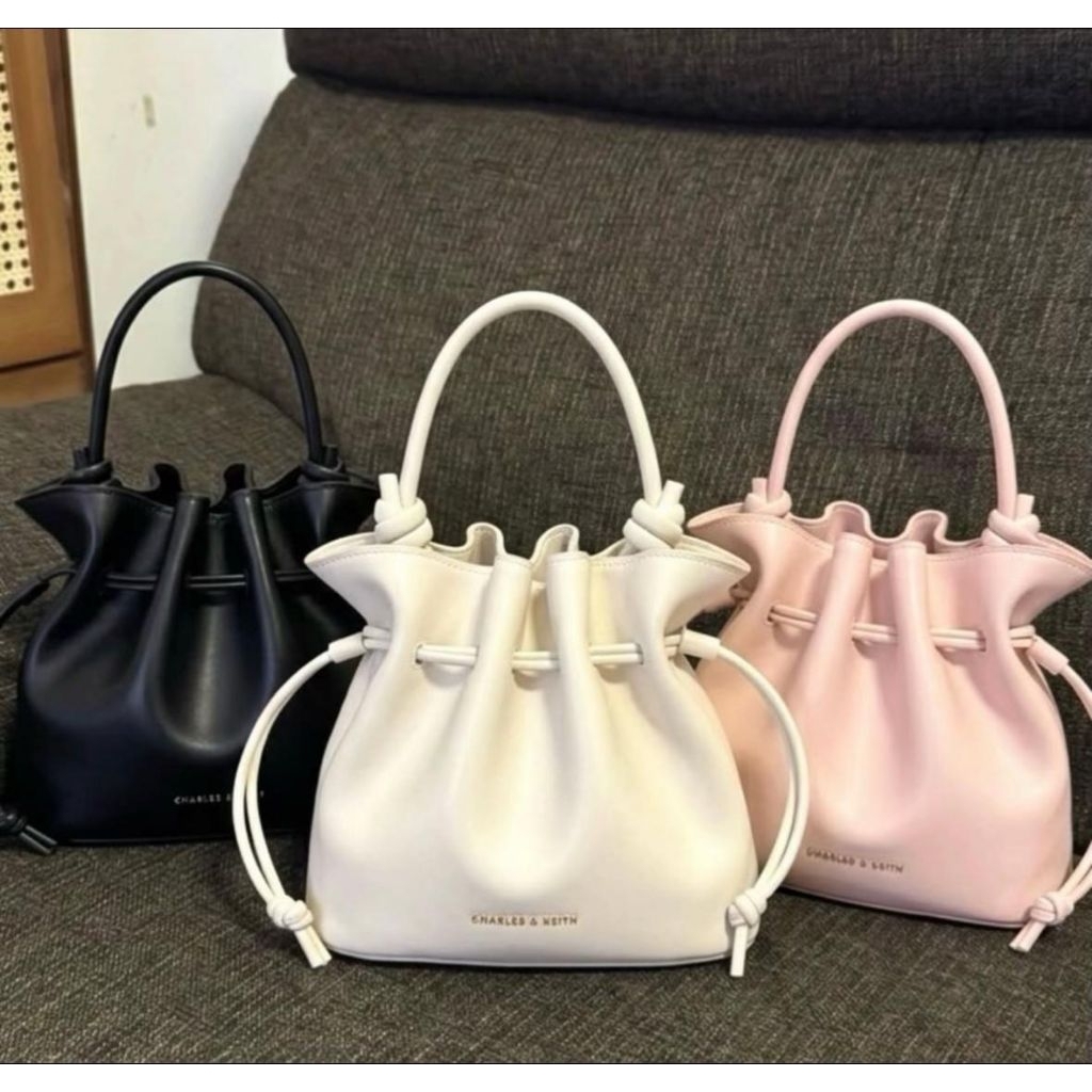 CLEVE TAS WANITA TAS SELEMPANG WANITA CK BUCKET SHOULDER BAG