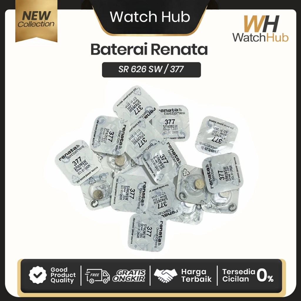 Baterai Batre RENATA Battery 377 SR 626 SW SR626SW LR626 SR626 626SW Original