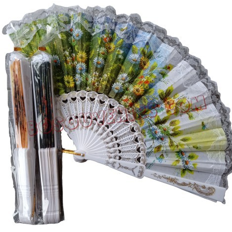 Kipas spanyol Putih souvenir pernikahan