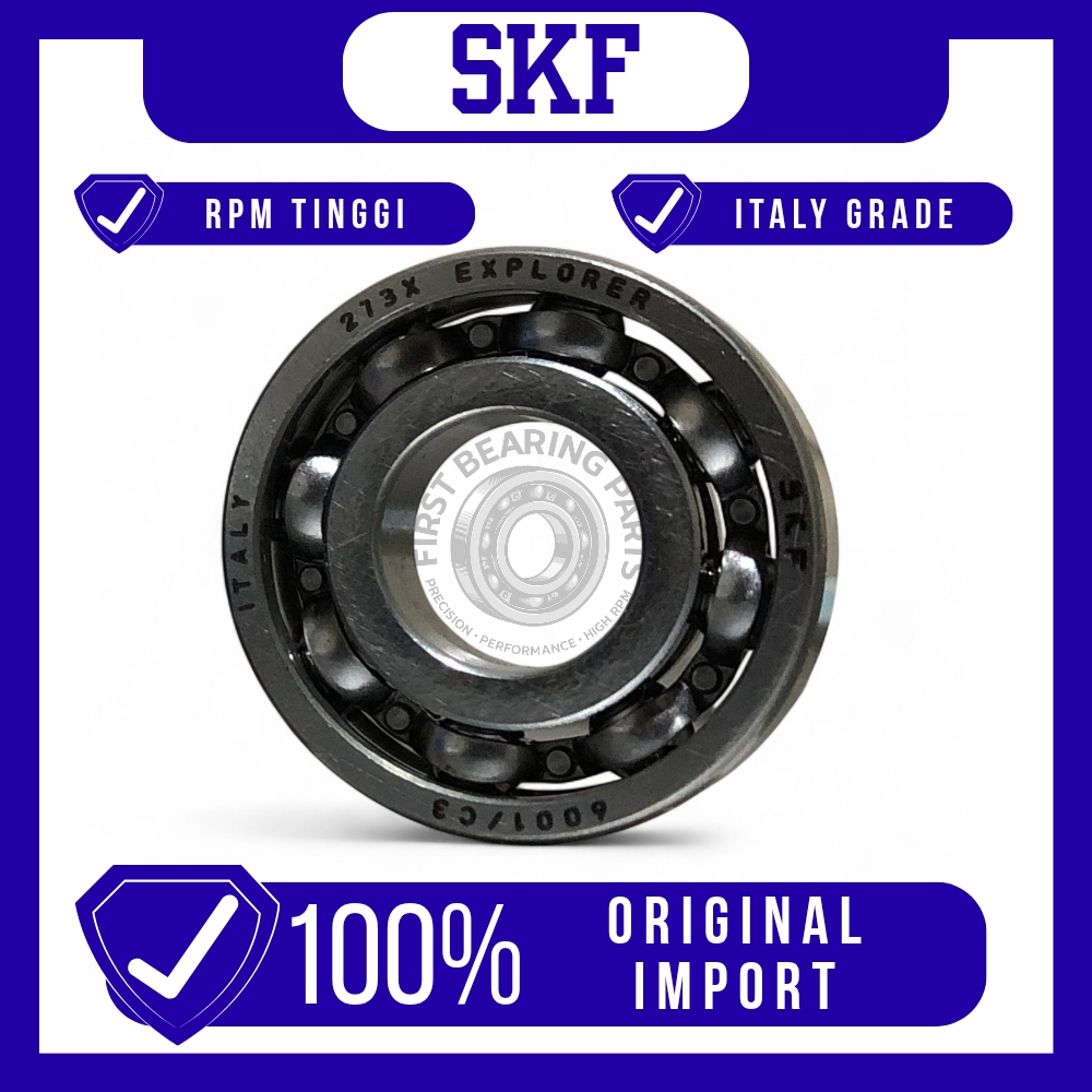 Bearing 6901 SKF Series Tutup Karet 2RSH Tutup Besi 2ZZ Open C3 Italy Grade RPM Tinggi Original Impo