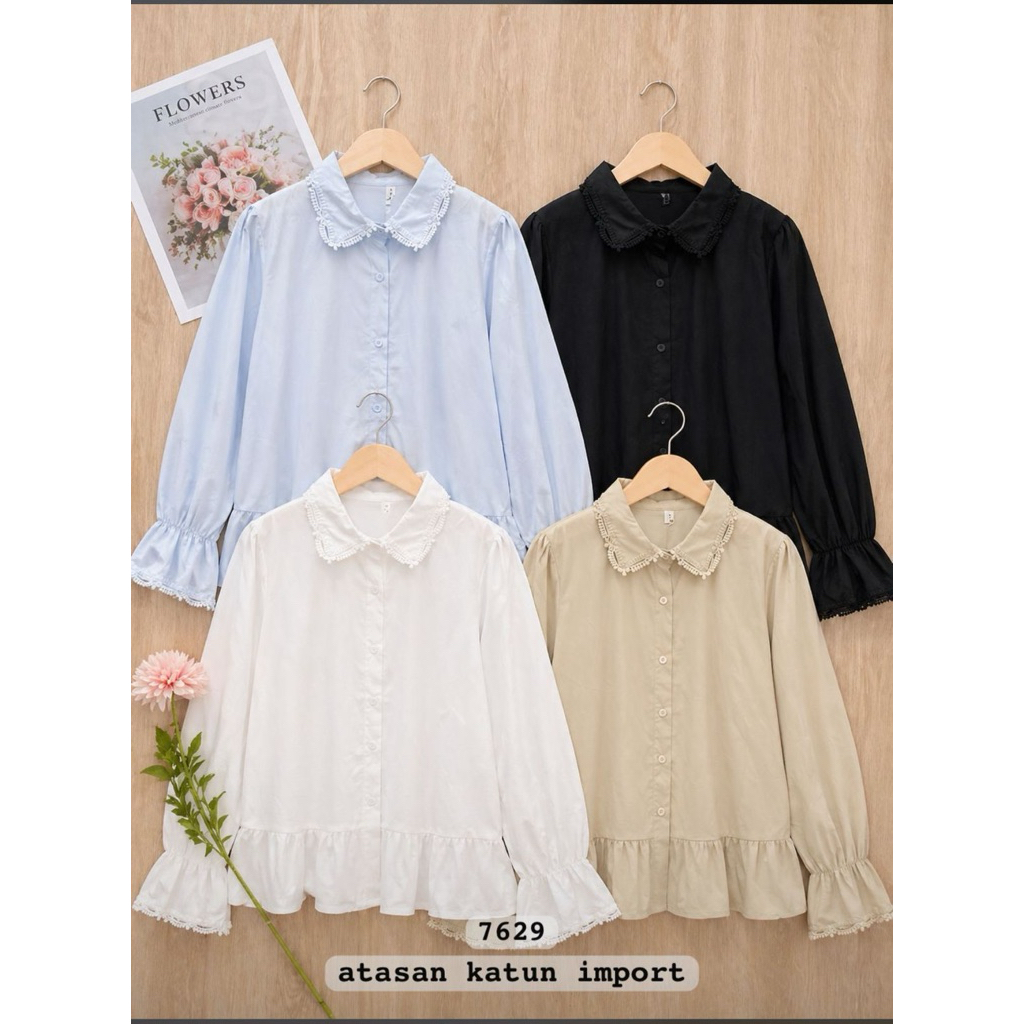 kemeja wanita import premium atasan wanita katun import premium atasan katun premium atasan katbol