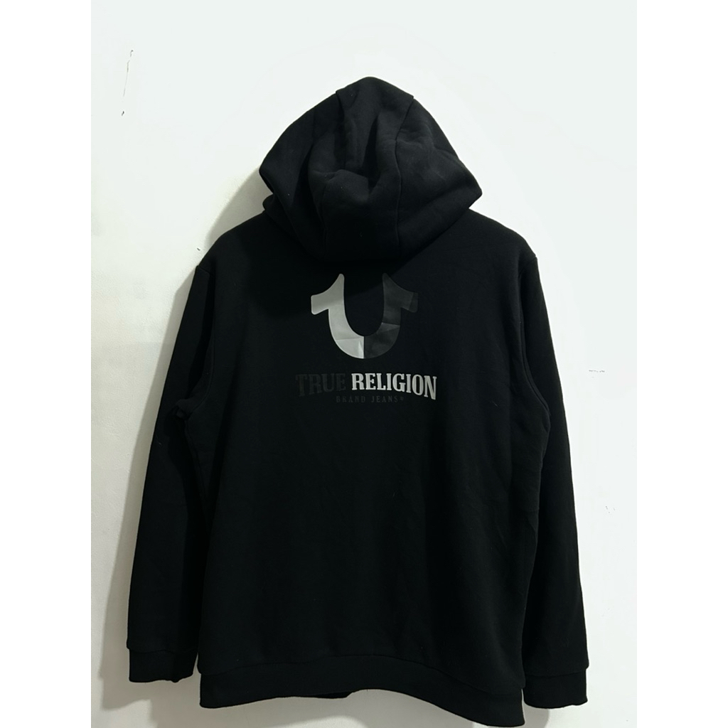 Hoodie Zipper “True Religion” Sherpa Dalam