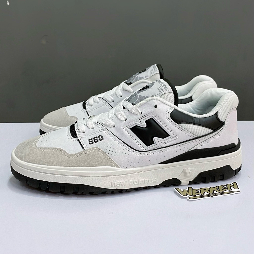 Promo Sepatu Sneaker New Balance 550 Sea Salt Black