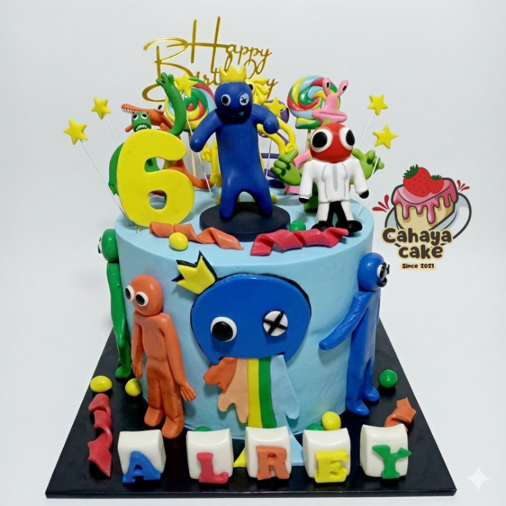 Rainbow Friends Cake / Kue Ulang Tahun Rainbow Friends / Kue Ultah Anak Laki Laki