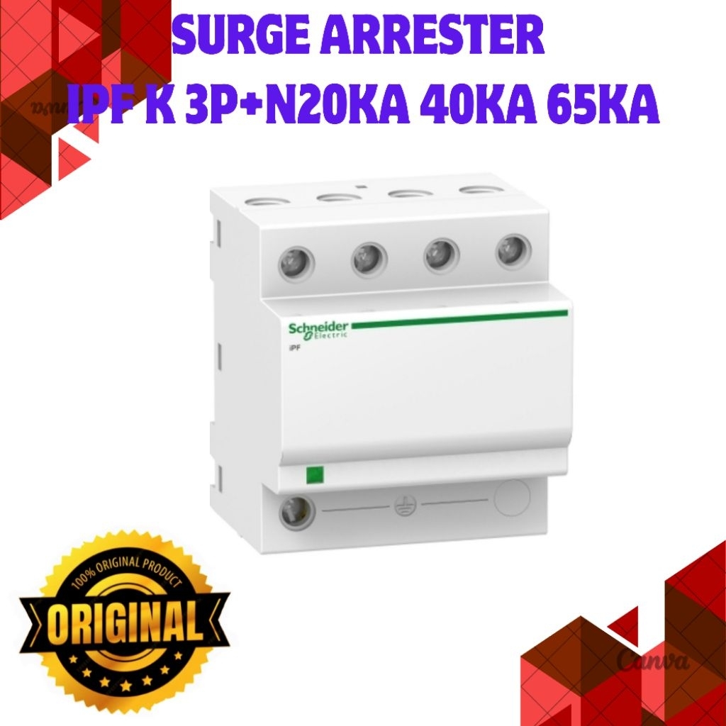 SURGE ARRESTER IPF K 3P+N 20KA 40KA 65KA ORIGINAL