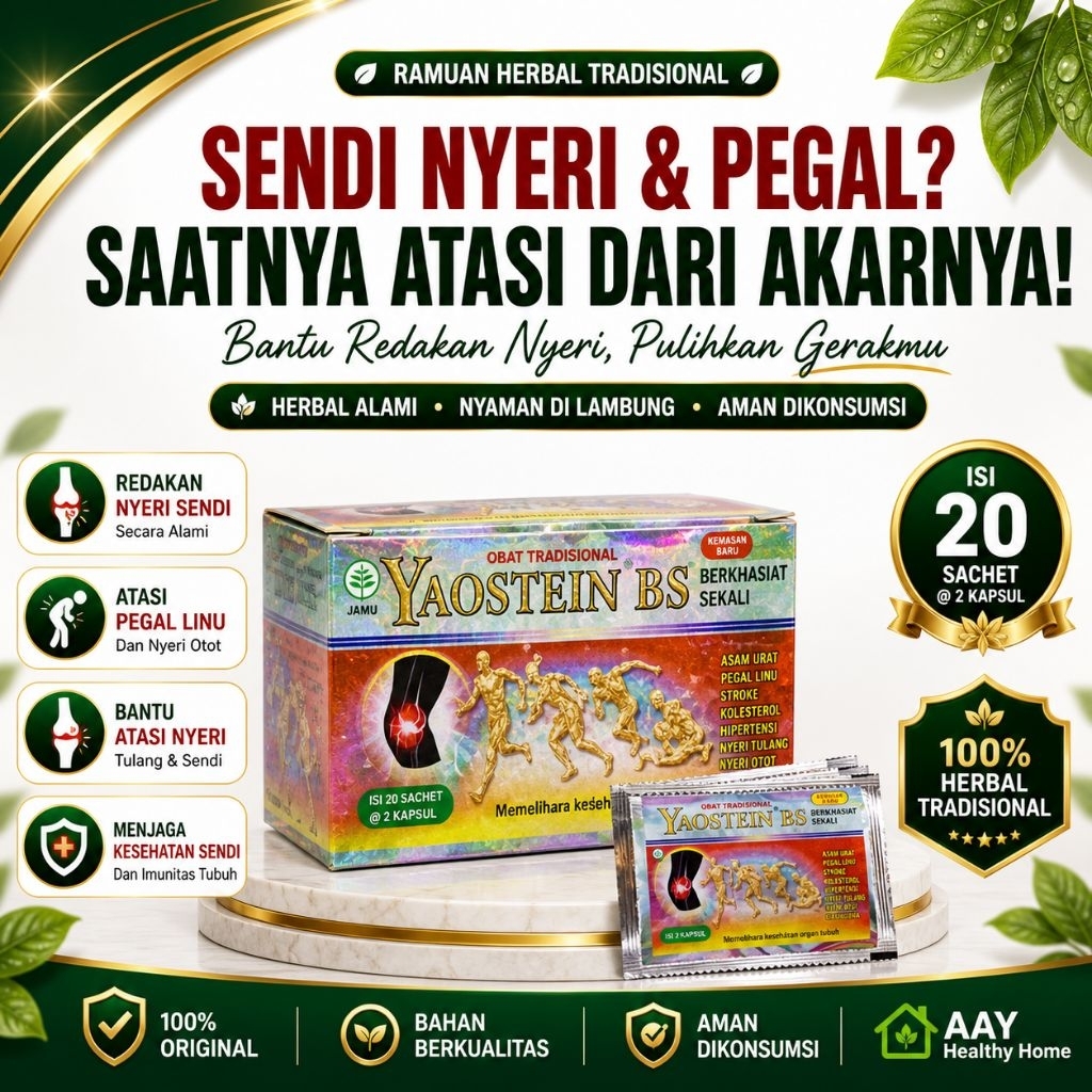 Ramuan Herbal Yaostein Pendukung Perawatan Sendi Nyaman