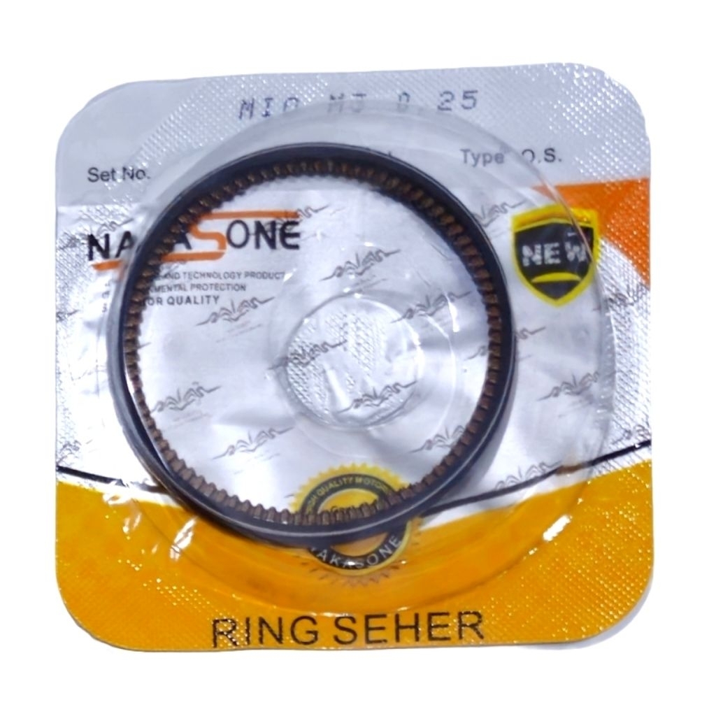 RING SEHER/RING PISTON OVER SIZE 0.25 UNTUK MIO-M3 ORIGINAL NAKASONE KWALITAS JAPAN