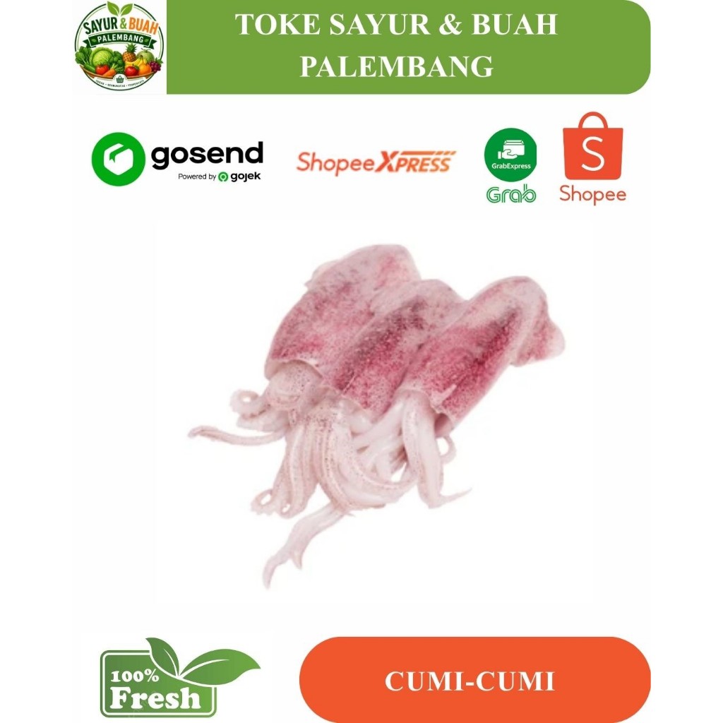 Cumi Cumi segar fresh- Toke Sayur Palembang