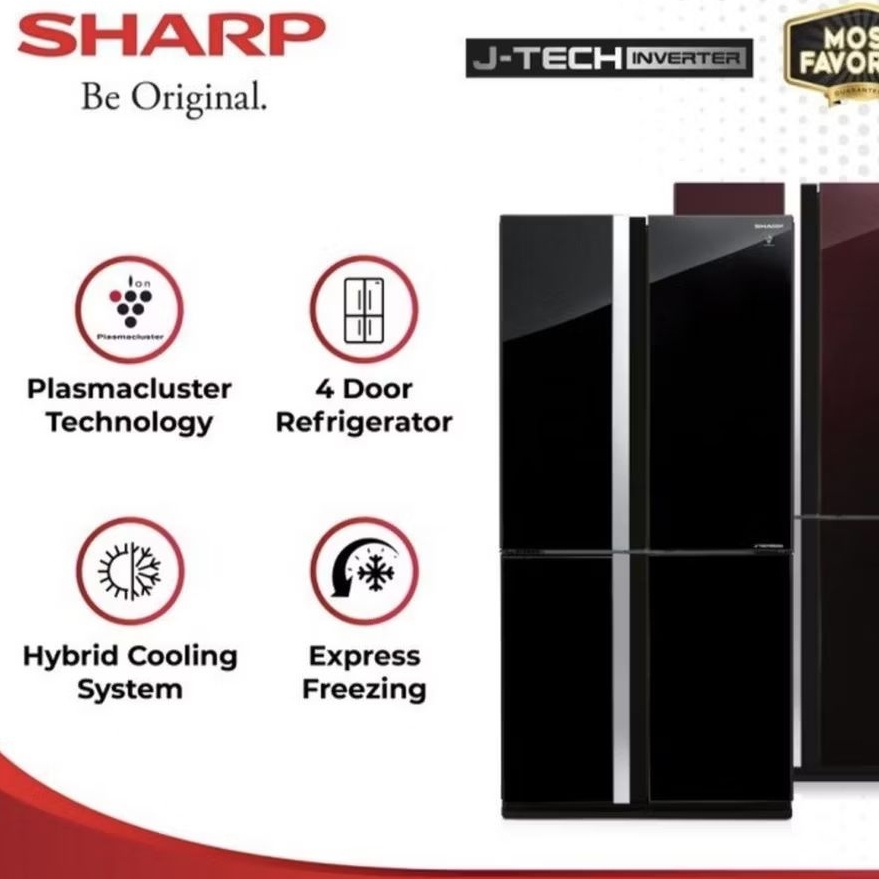 SHARP SJ-IF91PG-GB - Kulkas 4 Pintu Refrigerator