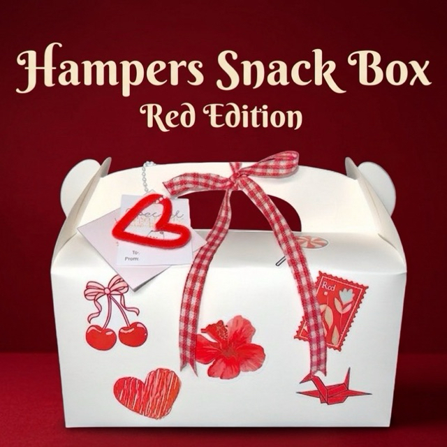 HAMPERS SNACK GABLE BOX LARGE RED EDITION / GIFT SEMPRO / WISUDA / BIRTHDAY / HADIAH
