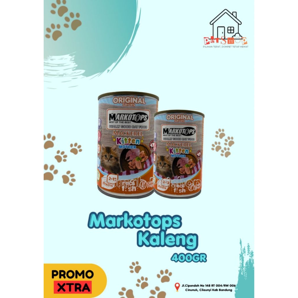 MARKOTOPS KALENG - MACKEREL - WET FOOD - MAKANAN KUCING - KITTEN - MOTHER