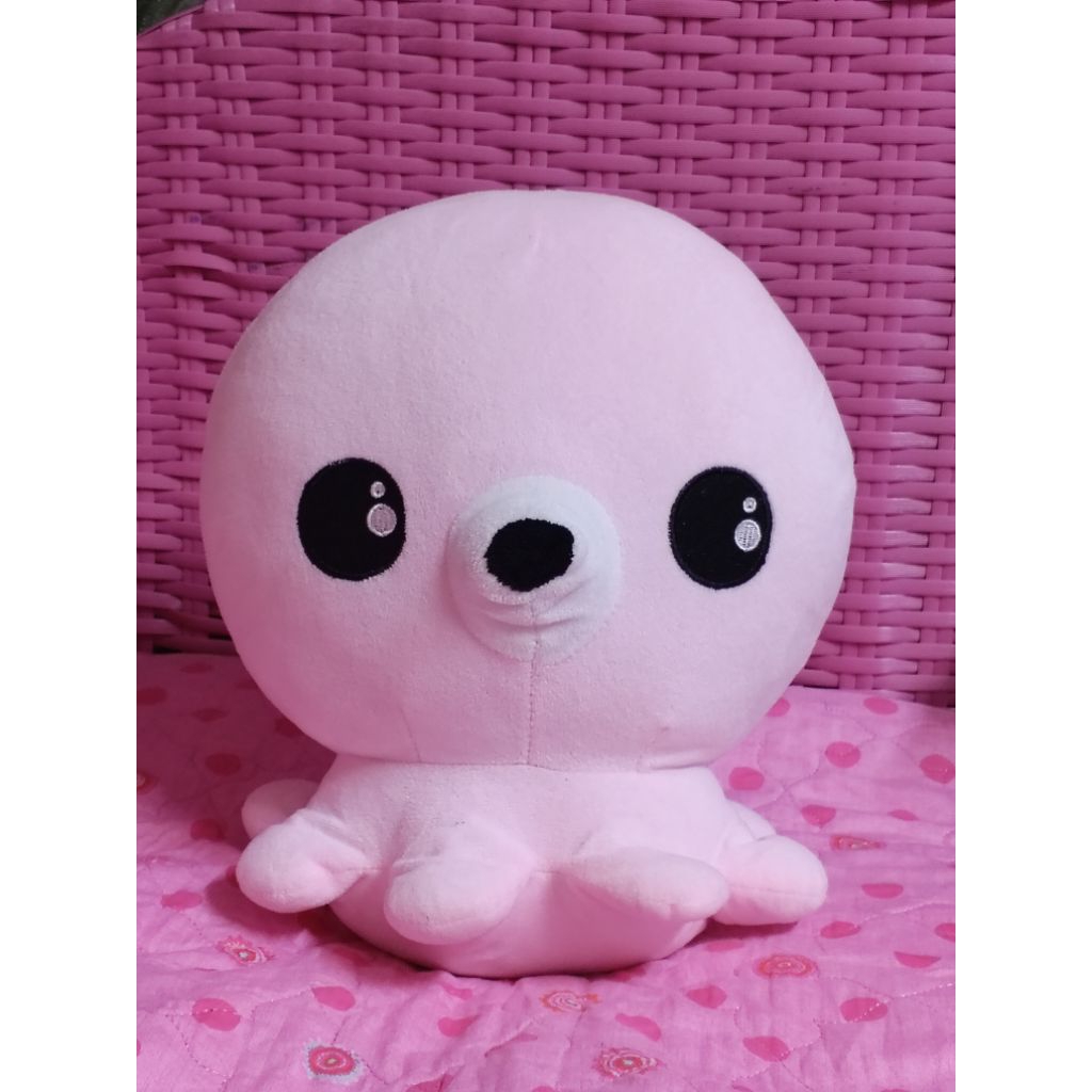 boneka gurita pink besar
