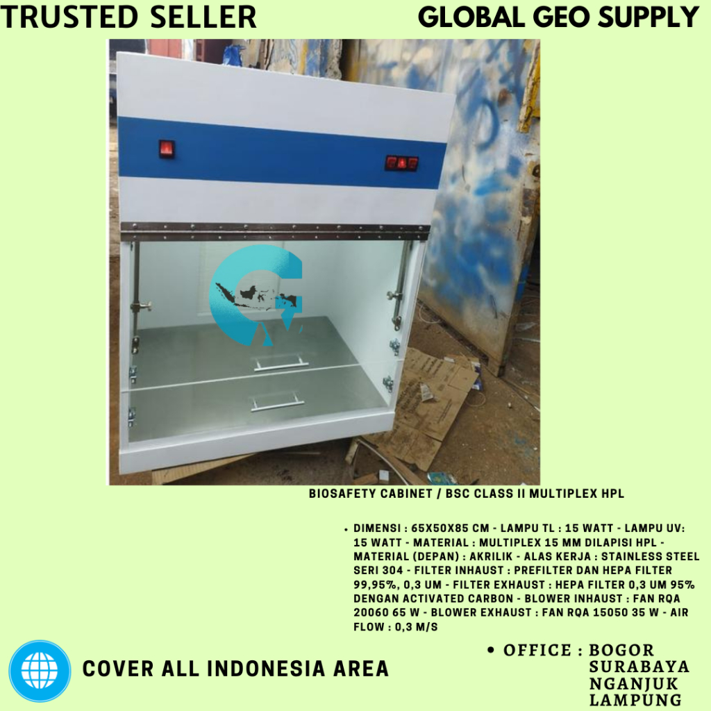 BIOSAFETY CABINET / BSC CLASS II MULTIPLEX HPL 65x50x85