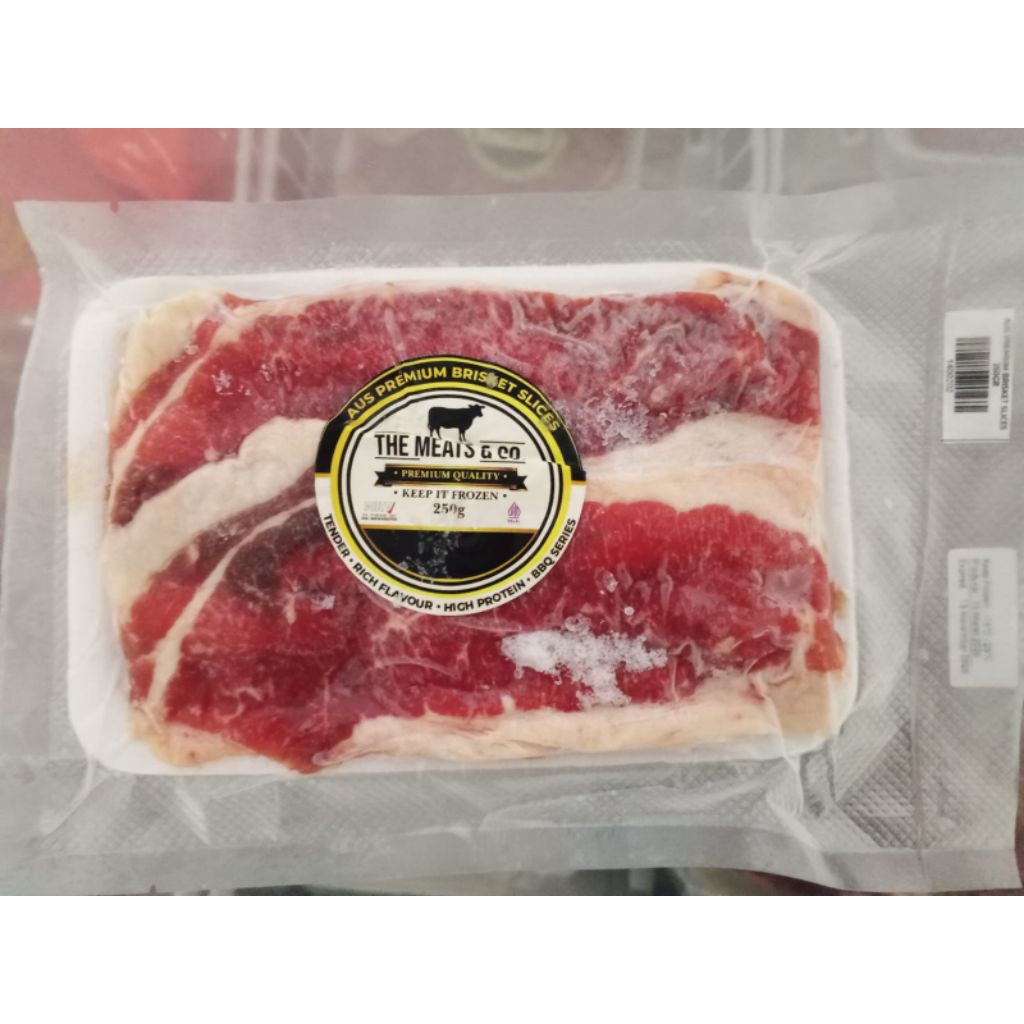 Aus premium Brisket Slices  250gr