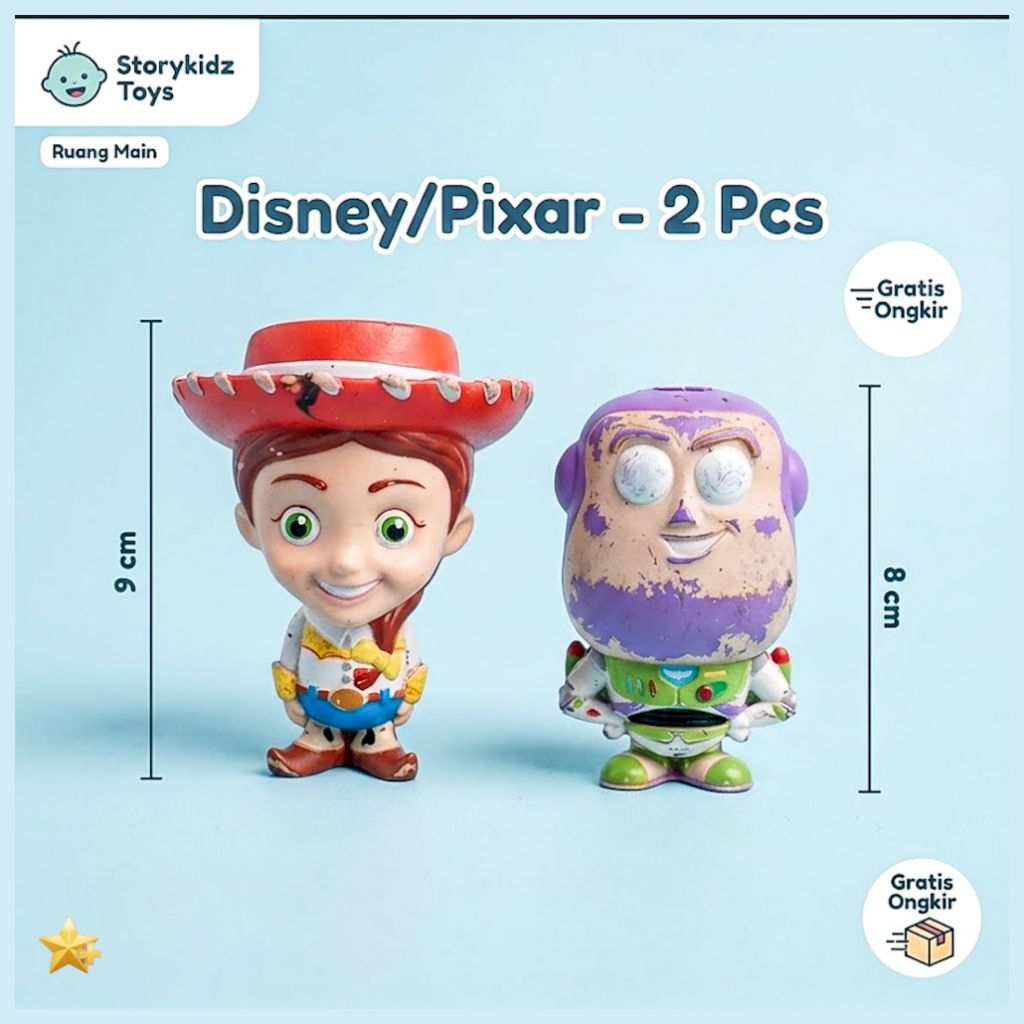 Mainan Disney Pixar Toy Story Jessie & Buzz Lightyear Action Figure Preloved
