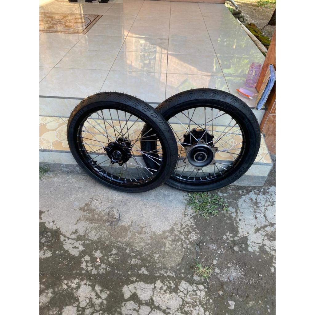 Roda semi cacing/Surex CRF Velg Rossi 160/160 ring 17 -Ban Tomimotto  70/90-17 & 80/90-17