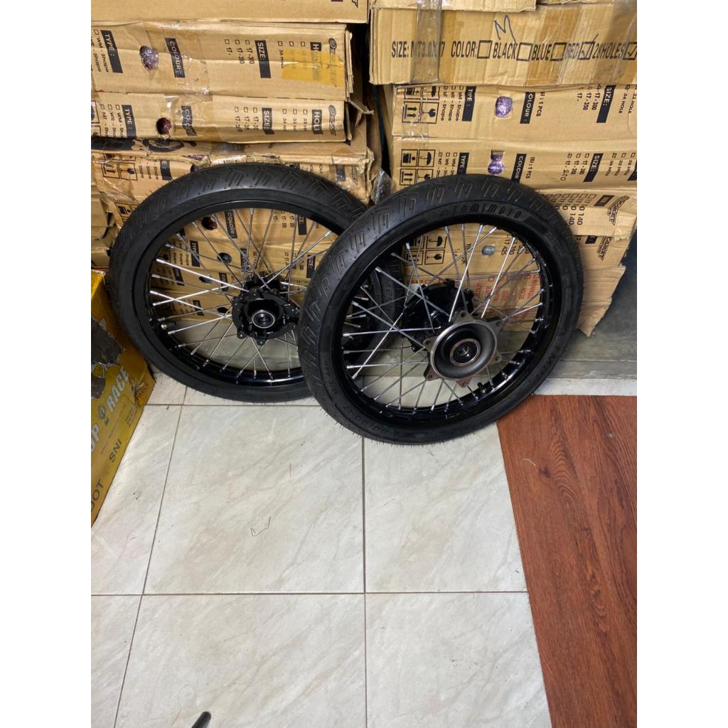 Roda semi cacing/Surex CRF Velg Rossi 160/160 ring 17 -Ban Tomimotto  70/90-17 & 80/90-17