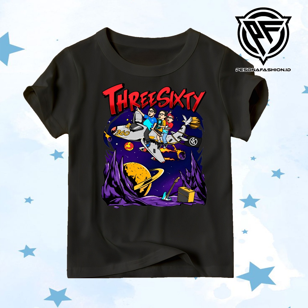 KAOS ANAK THREESIXTY KAOS THREESIXTY SKATEPUNK KAOS BAND COCOK UNTUK PRIA DAN WANITA