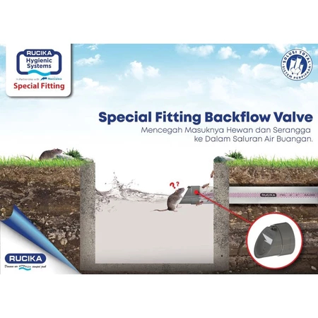 Backflow Valve Rucika 3 inch dan 4 inch