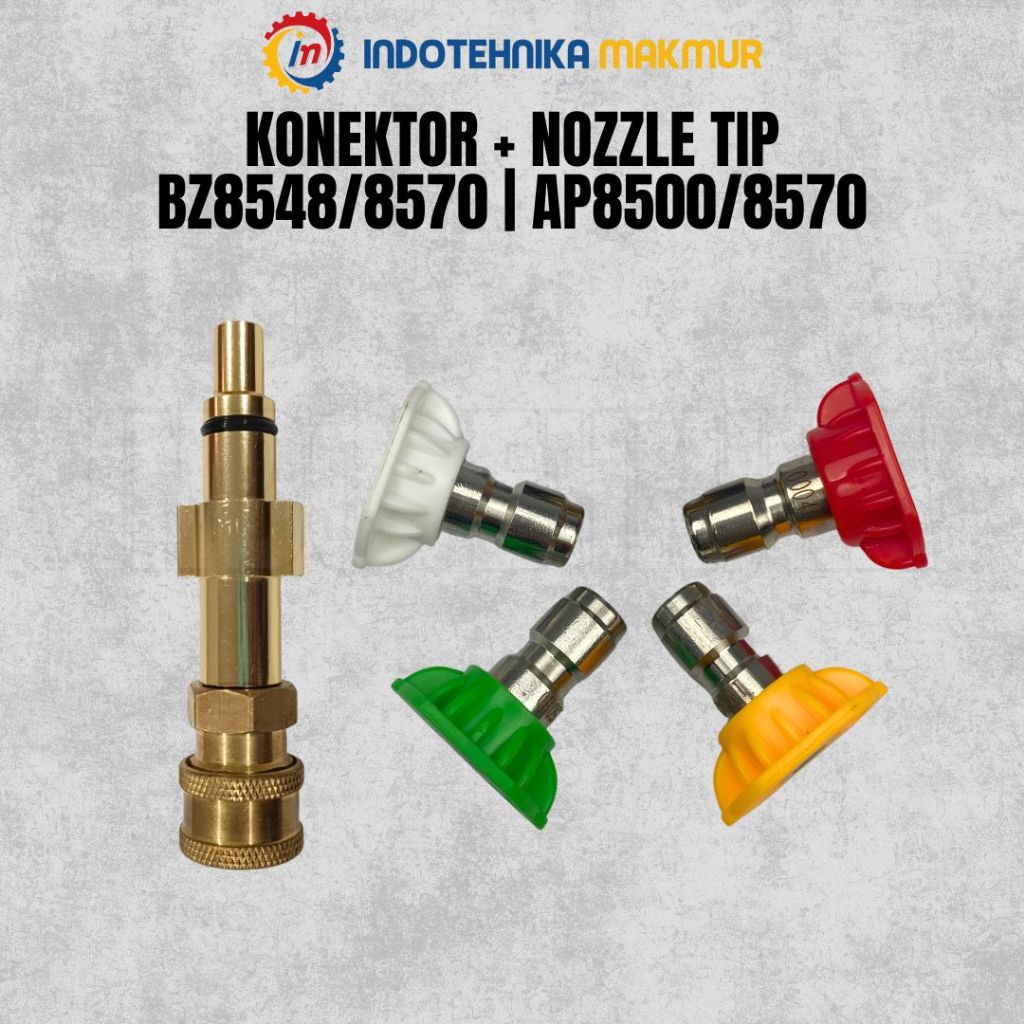 Paket Quick Release Nozzle Tip Gun Jet Cleaner
