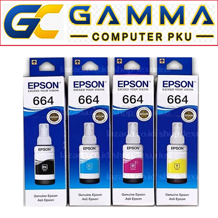 TINTA EPSON 664 ORIGINAL L120 L121 / TINTA T6641 6642 6643 6644 ORIGINAL EPSON / T-664