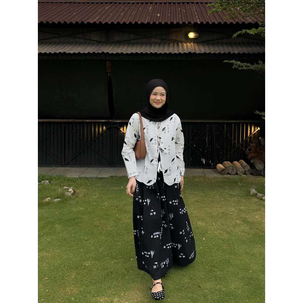 WESA DAKARA, Outer Batik Wanita kekinian & Rok Batik wanita kekinian, Outer Batik ala korea, Rok bat