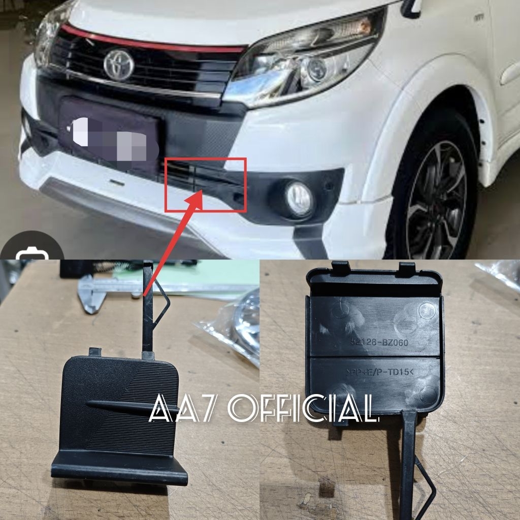 Cover towing tutup derek rush Terios 2015 2016 2017